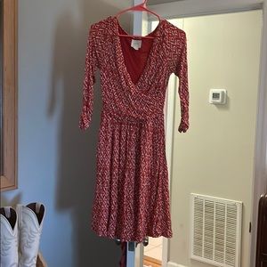 Maeve Faux Wrap Dress